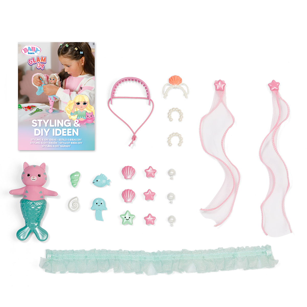 Лялька BABY born серії "Glam Up" – Русалонька Спаркл (28 см, з аксес.) — фото 8