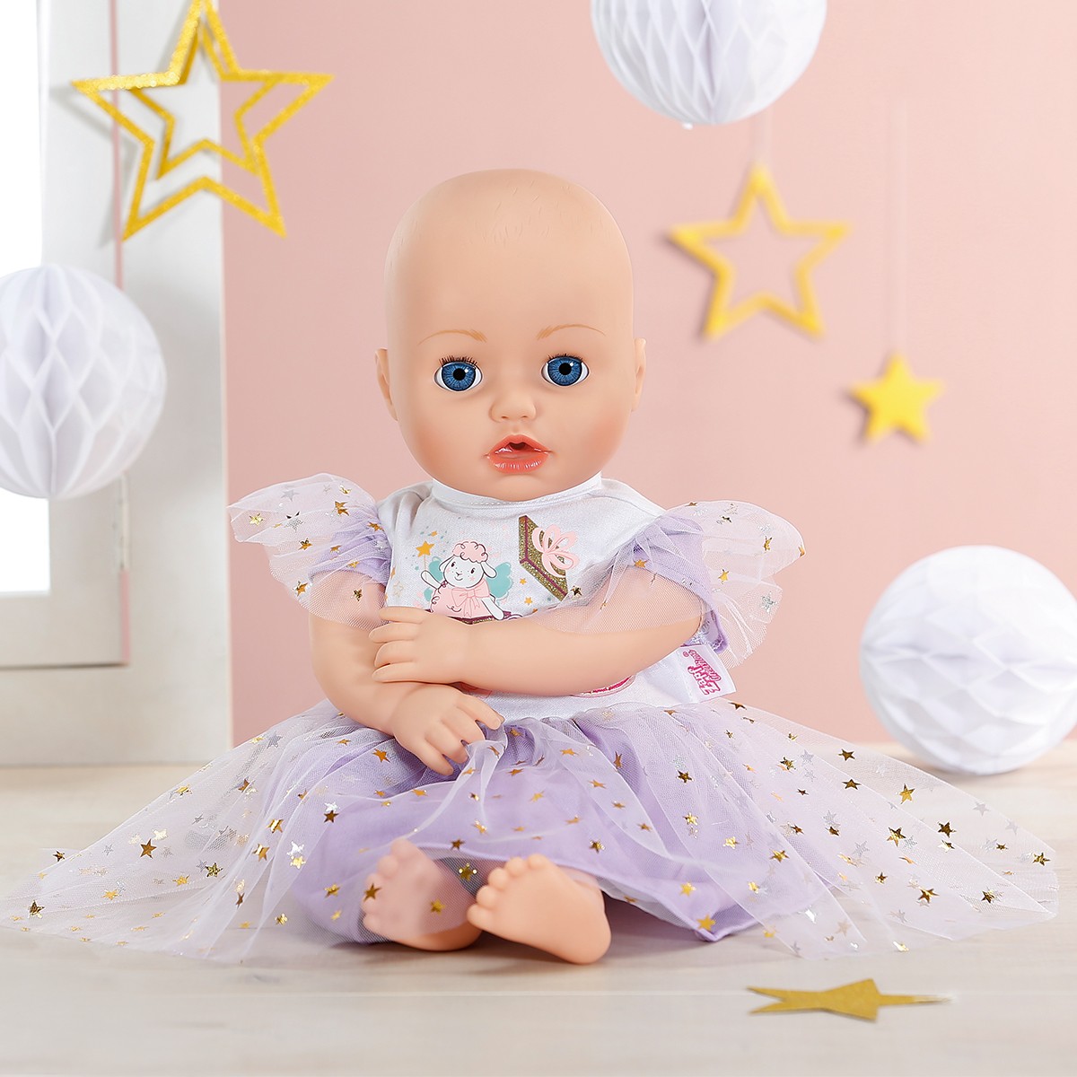 Одяг для ляльки BABY Annabell - Бузкова Сукня (43 cm) — фото 2