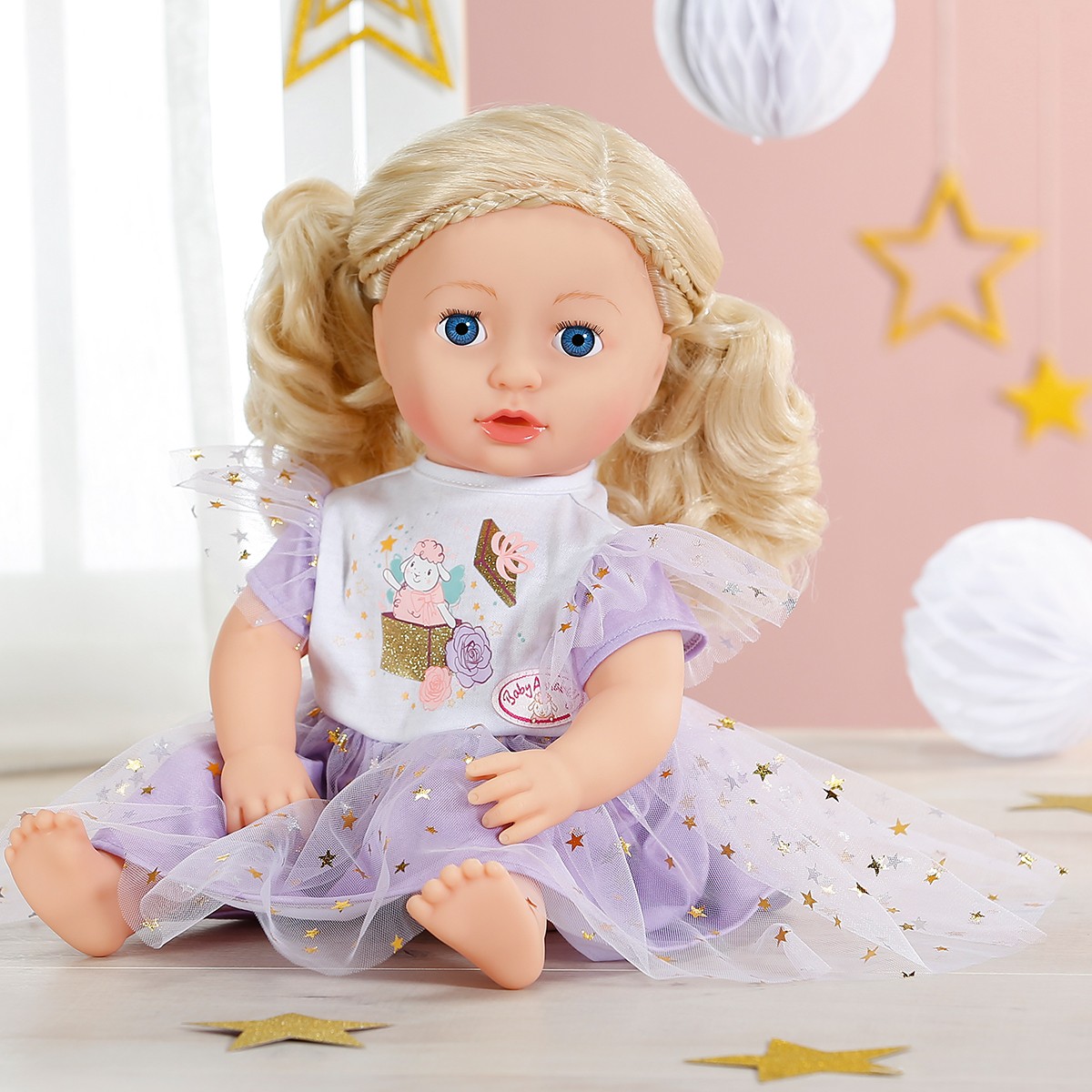 Одяг для ляльки BABY Annabell - Бузкова Сукня (43 cm) — фото 4