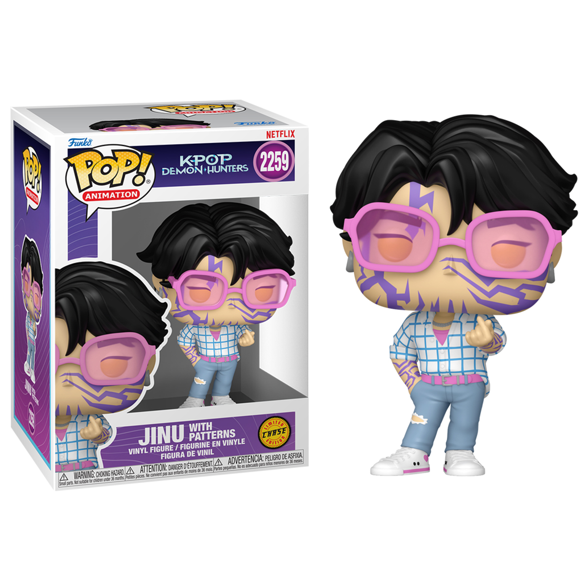 Ігрова фігурка Funko POP серії "Кейпоп-мисливиці на демонів" - Джіну (W/CH) — фото 4