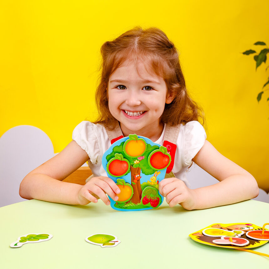 Гра-шнурівка з липучками "Їжачок у лісі" Vladi Toys VT1804-45 (укр) — фото 5