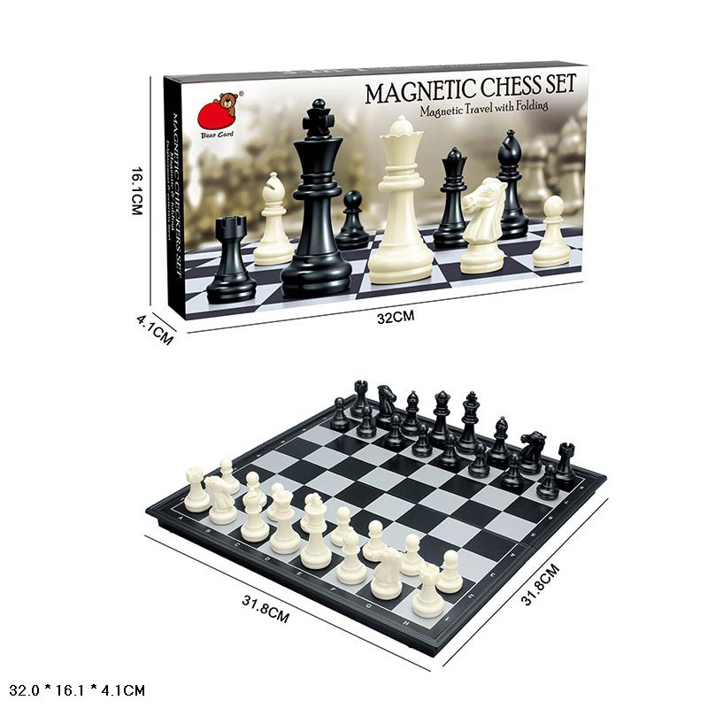 Настольная игра "Магнитные шахматы" 2410-B доска 31,8х31,8 см — фото 3