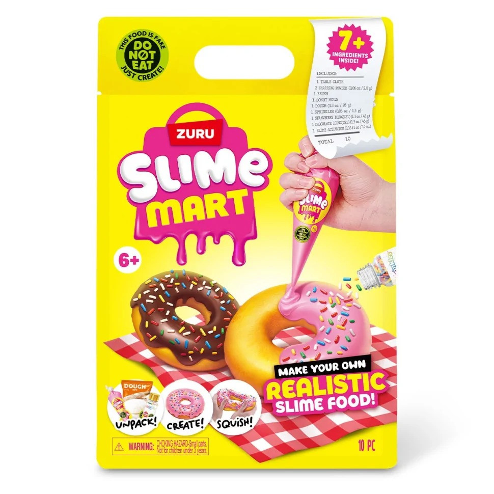 Ігровий набір зі слаймами "Пончик" Slime Mart серії 15901B "Shopping Bag"