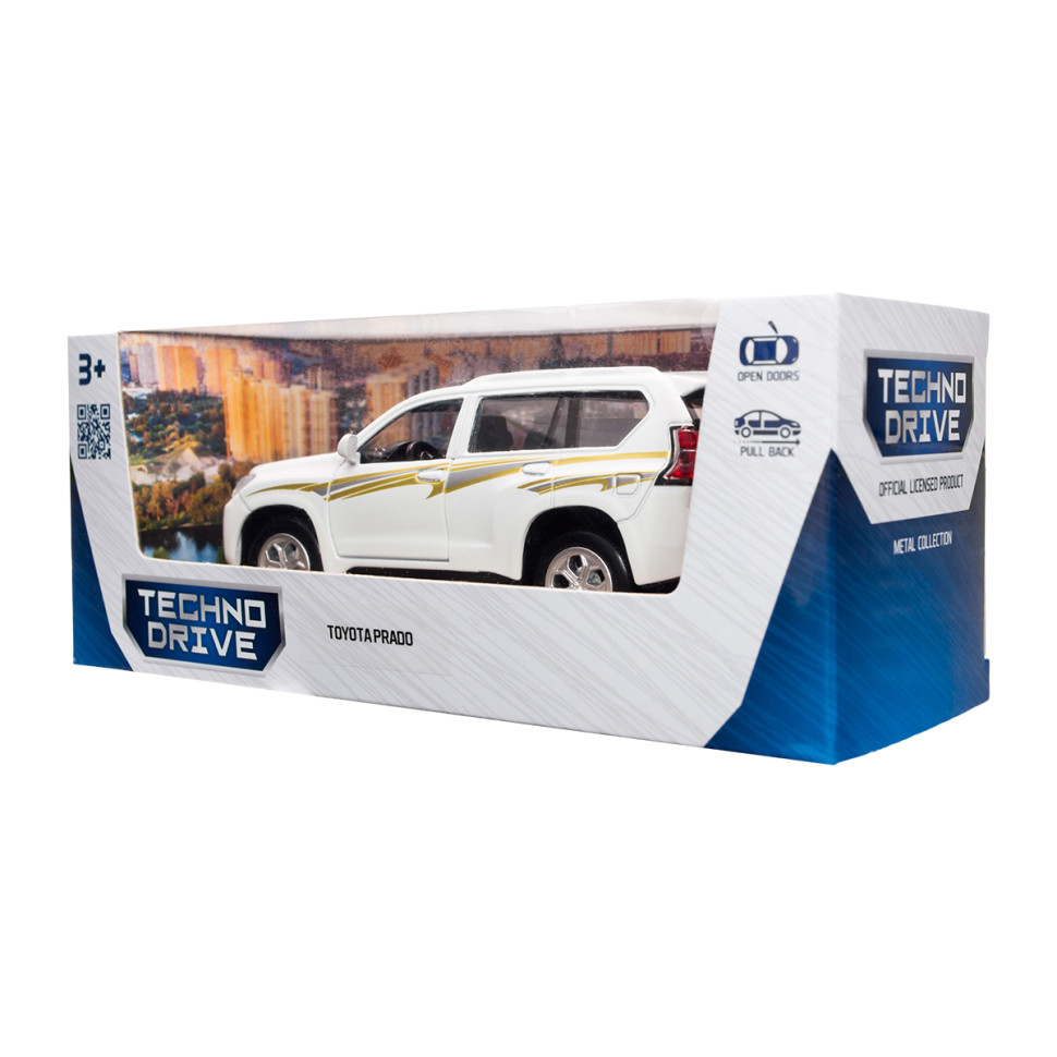 Автомодель дитяча Toyota Prado TechnoDrive KM250425W масштаб 1:40 — фото 12