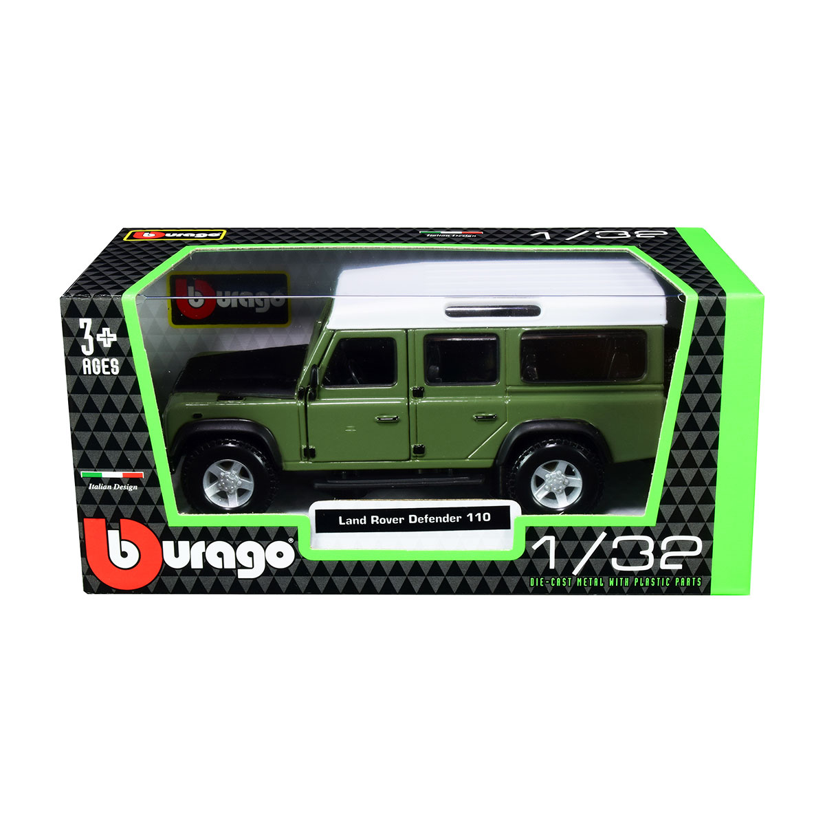 Автомодель - LAND Rover Defender 110 (асорті білий, помаранчевий металік 1:32) — фото 2