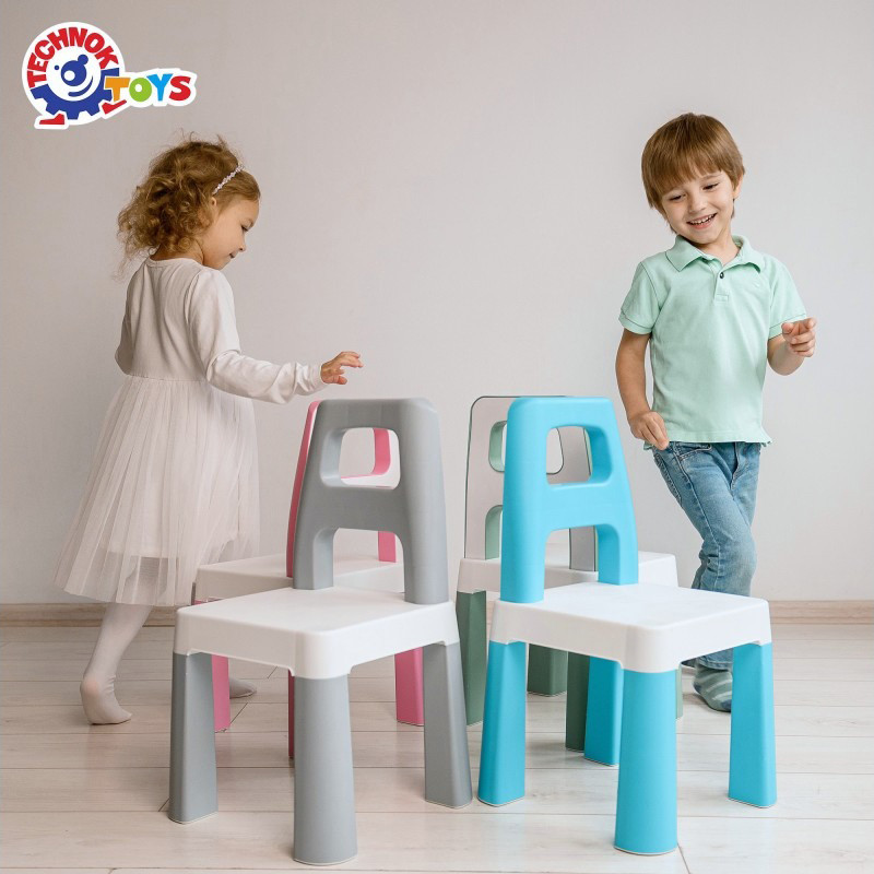Дитячий стілець "Kids Chair" 0198TXK сірий, до 75 кг — фото 11