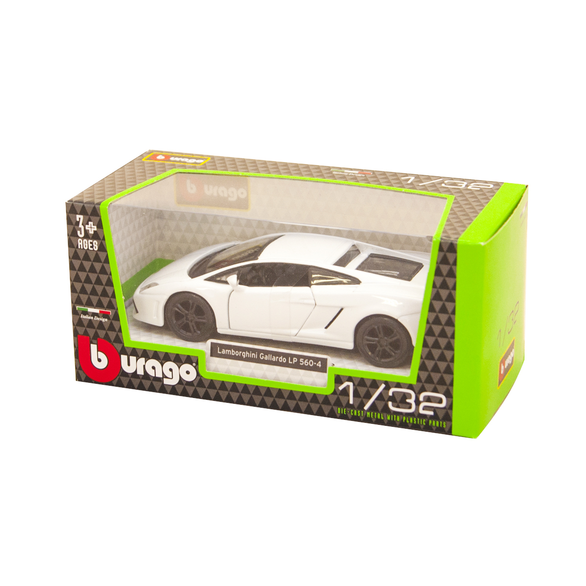 Автомодель - Lamborghini Gallardo LP560-4 (2008), (асортi бiлий, світло-зелений металiк, 1:32) — фото 9
