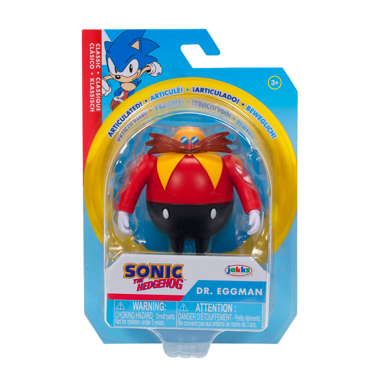 Ігрова фігурка з артикуляцією Sonic the Hedgehog - Класичний Доктор Еггман (6 cm)