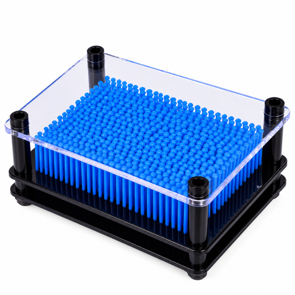Об'ємна панель-антистрес з рухомими елементами "3D Пін Арт" MK 5967(Dark-Blue) темно-синій