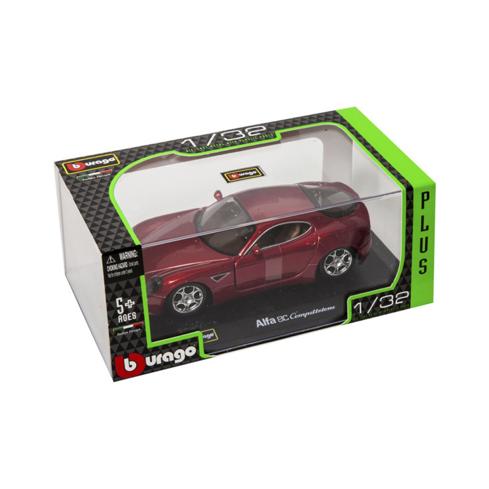 Дитяча автомодель ALFA 8C COMPETIZIONE Bburago 18-43004 червоний металік, 1:32 — фото 3