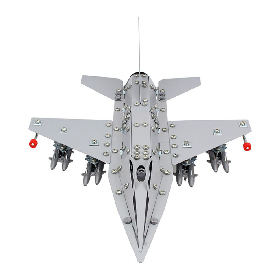 Дитячий металевий конструктор "Винищувач F16" 9598TXK 430 деталей — фото 2
