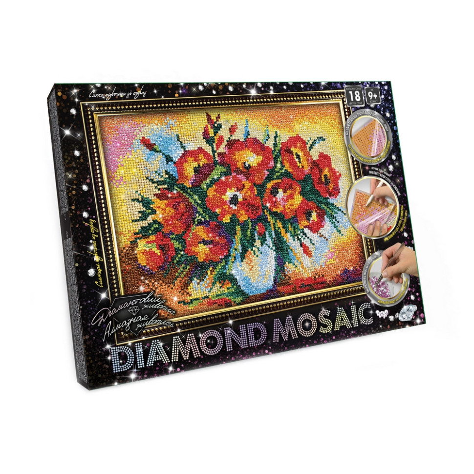 Набір креативної творчості "DIAMOND MOSAIC" DM-03-01-9 DM-03-04