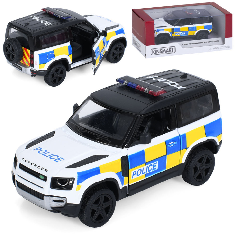 Машинка інерційна Джип Land Rover Defender 90 KT5428WP відчиняються двері, 1:36 — фото 4