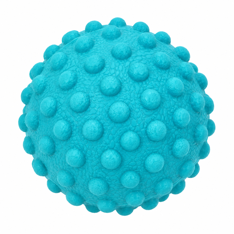 М'яч масажний для йоги та фітнесу MS 4191(Turquoise) текстурний, TPR, 5 см, 65 гр