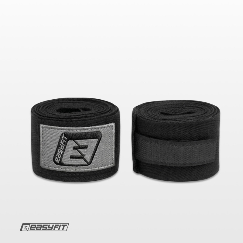 Бинты для бокса EasyFit EF-0374-30-bk, Classic Wrap, черный 3 м — фото 3