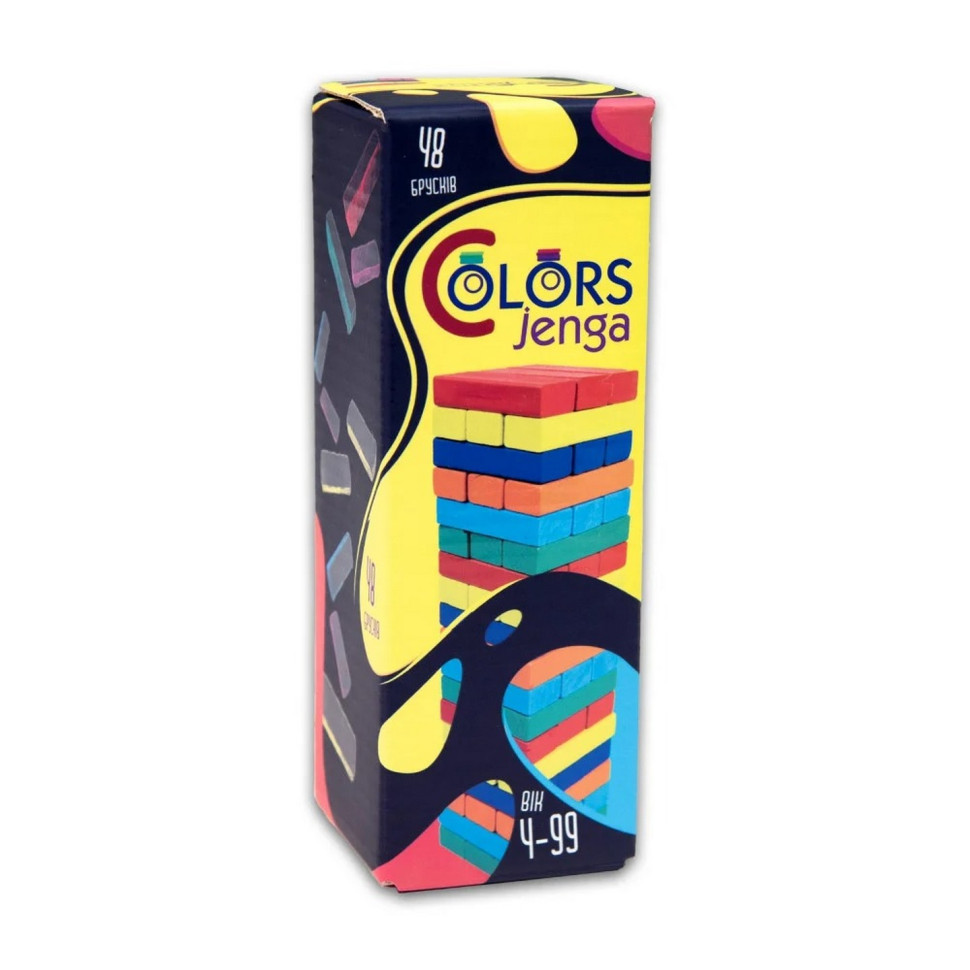Настільна гра "Colors Jenga" 30717, 48 брусків, українською мовою — фото 3