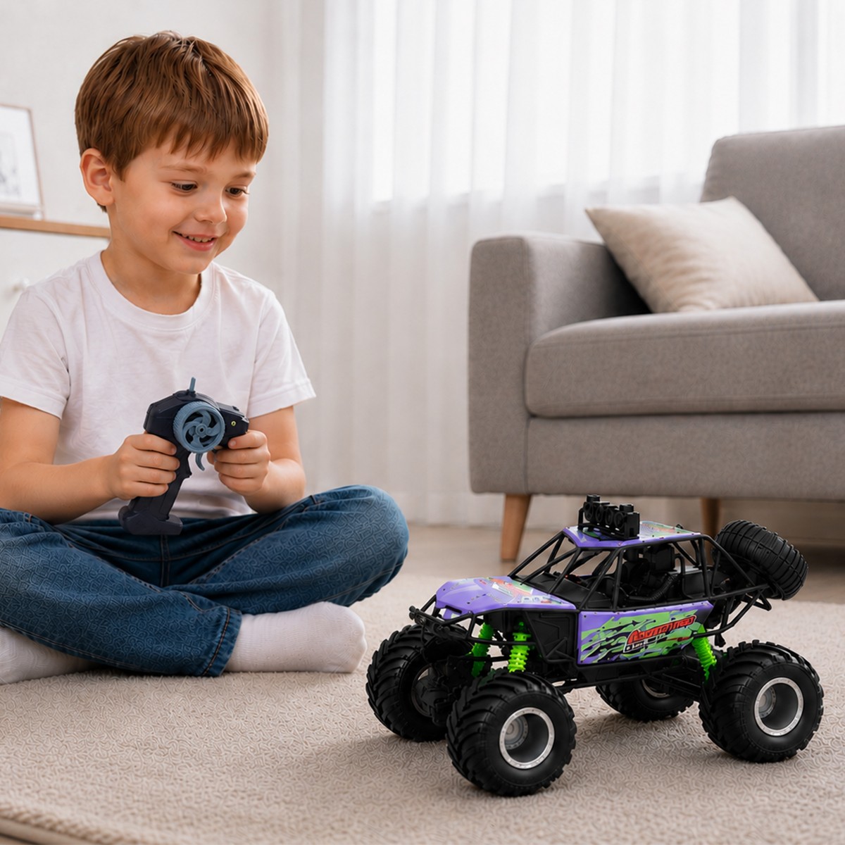Автомобіль KS Drive на р/к - Beast Runner (2.4 GHz, акум. 7.4 V, бузковий) — фото 5