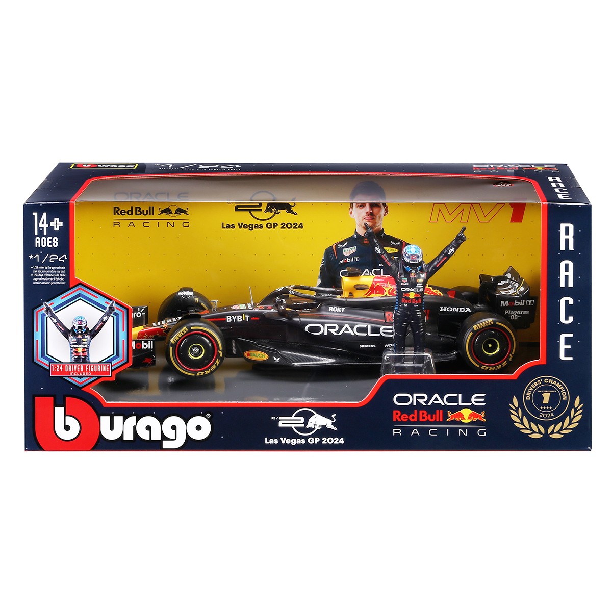 Автомодель з фігуркою – Oracle RED BULL Racing RB20 (2024) (1:24)