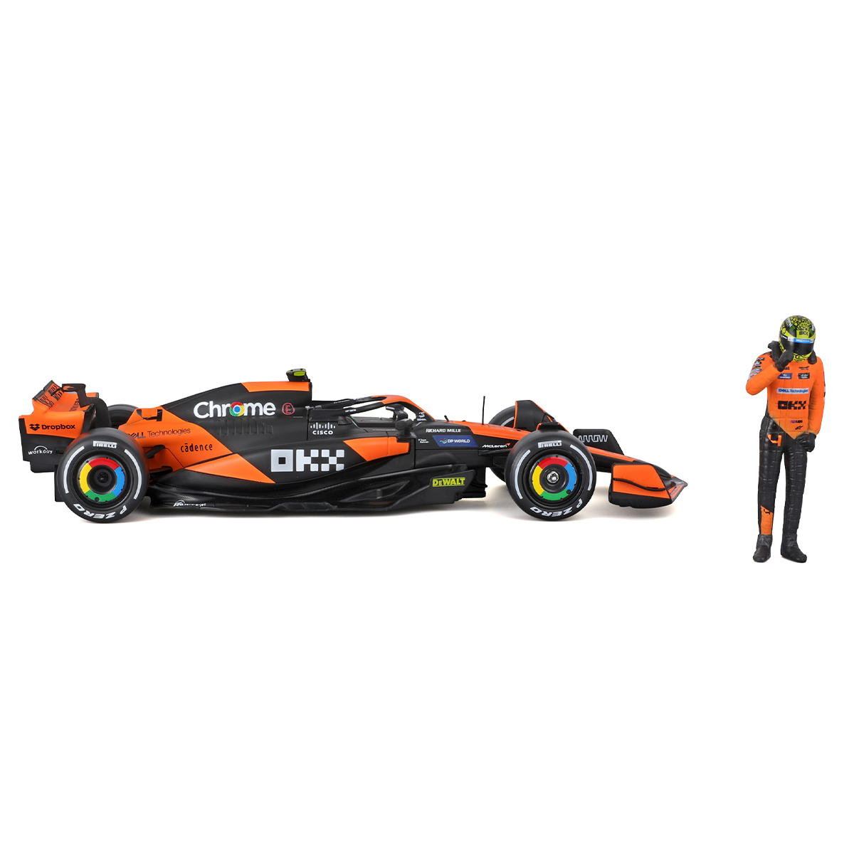 Автомодель з фігуркою - Mclaren MCL38 (1:24) — фото 7
