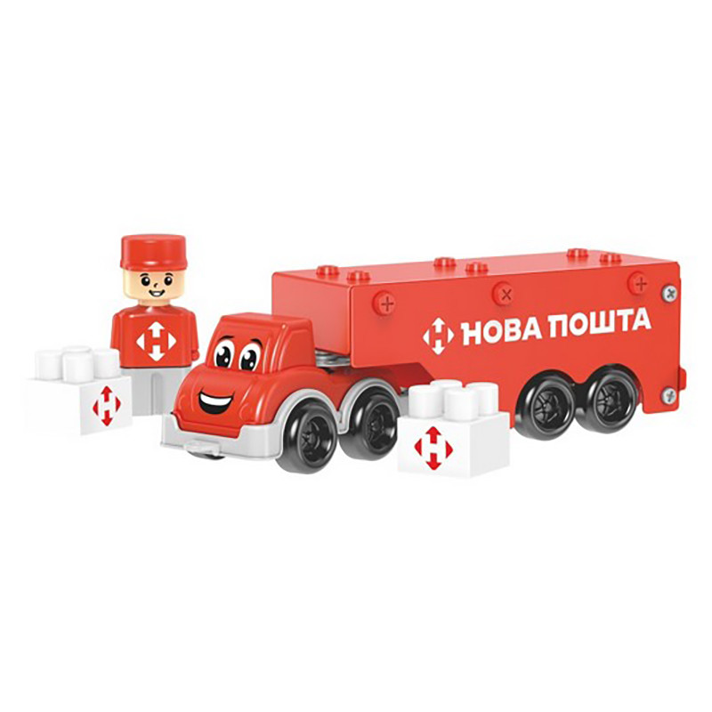 Дитячий металевий конструктор "Нова Пошта" 1416TXK, 135 деталей — фото 8