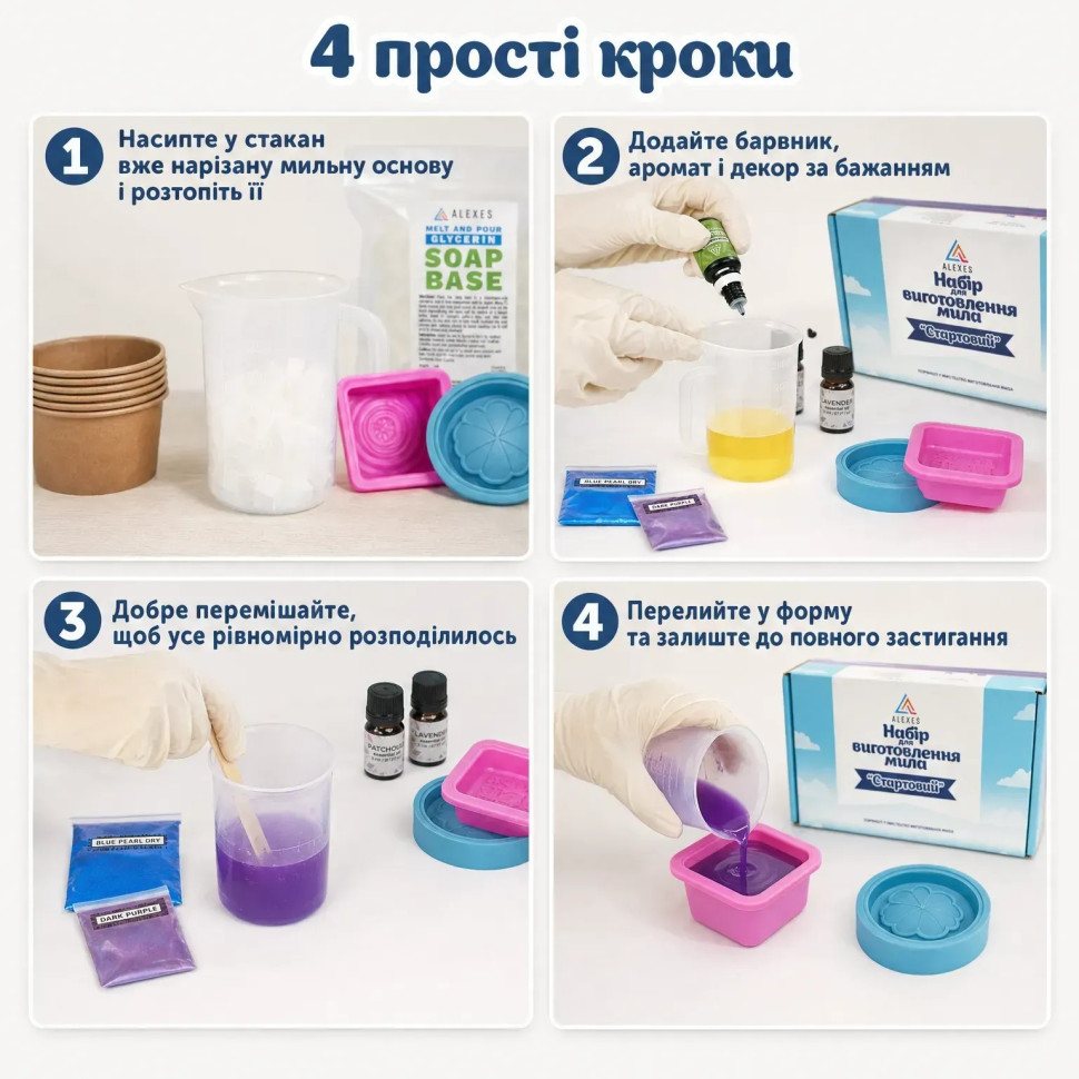 Подарунковий набір для виготовлення мила ручної роботи SBM-004 — фото 7