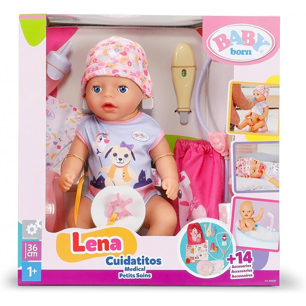 Лялька BABY born – Лена у Лікаря (36 см, з аксес.)