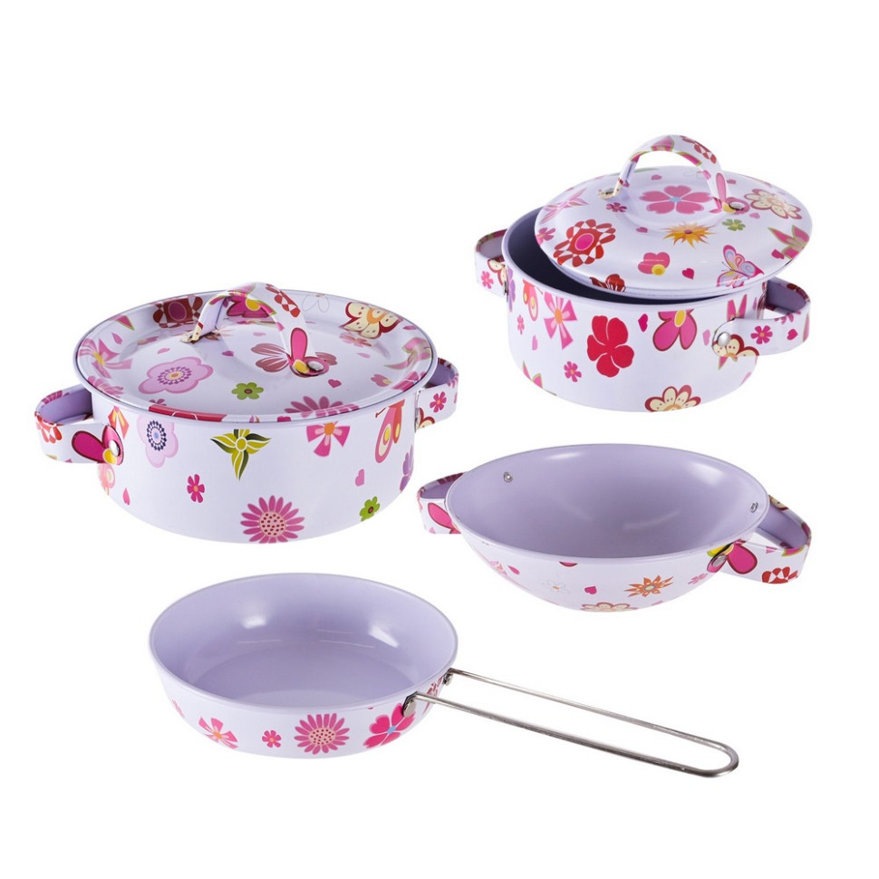 Дитячий набір посуду "Kitchenware" 620-B5(White) каструля, пательня — фото 3