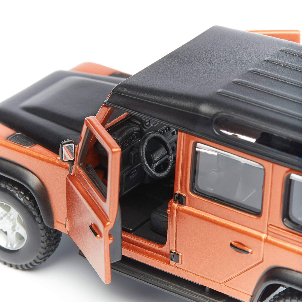 Автомодель - LAND Rover Defender 110 (асорті білий, помаранчевий металік 1:32) — фото 9