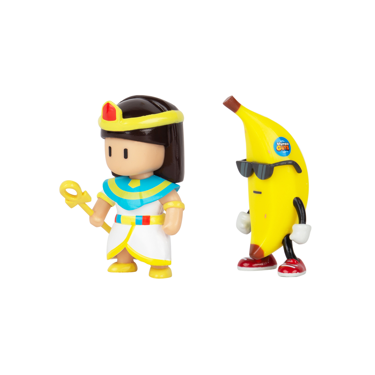 Набір колекційних фігурок Stumble Guys - Клеопатра Та Банан (2 фігурки, 6 cm) — фото 2