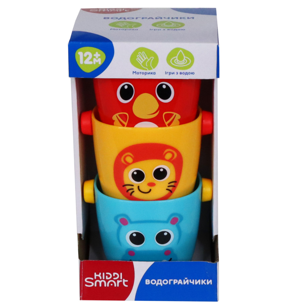 Игрушечные ведерки "Водо-играйчики" KIDDI SMART 4332-KS для игры в ванной — фото 6