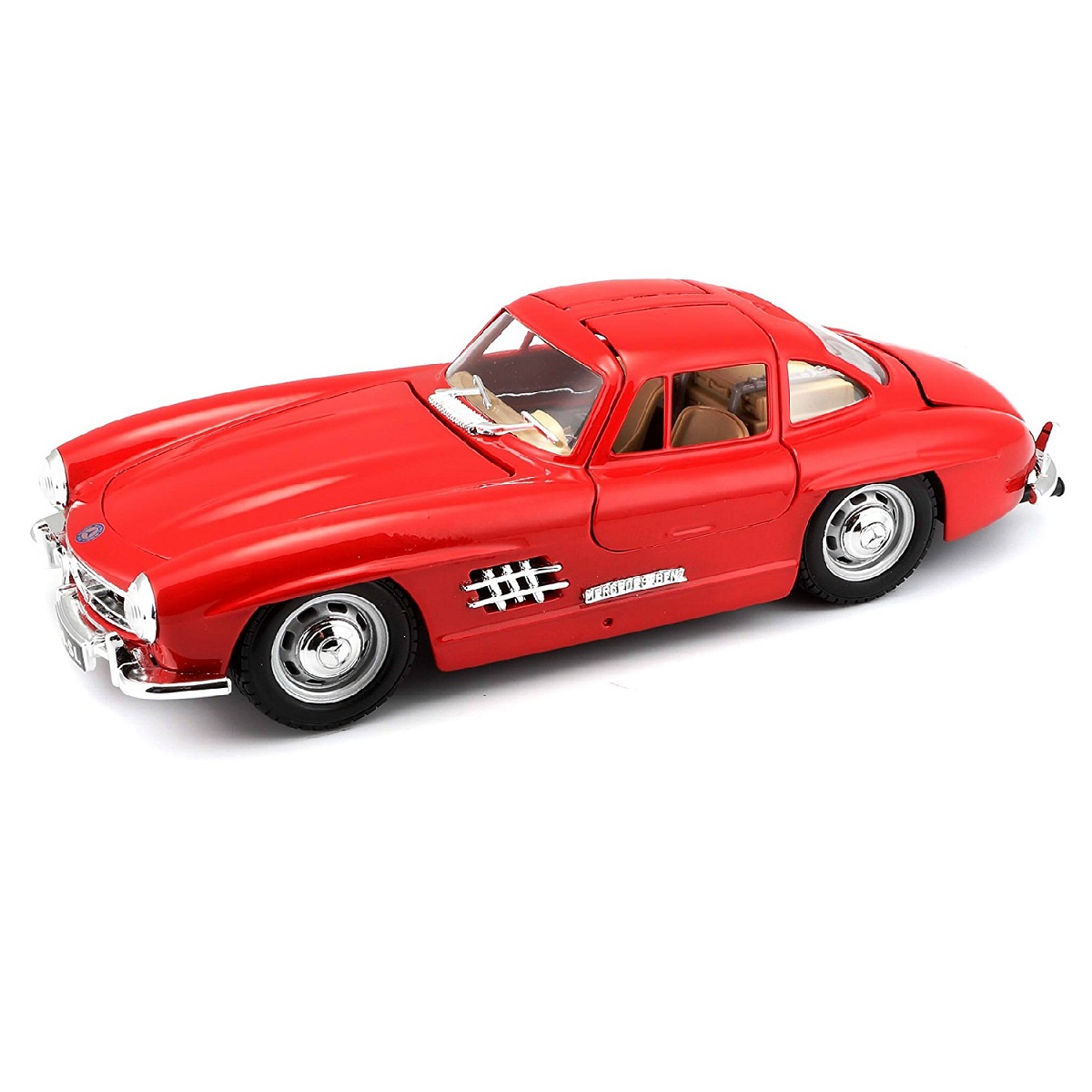 Автомодель - Mercedes-BENZ 300 SL (1954) (асорті червоний, сріблястий, 1:24) — фото 4