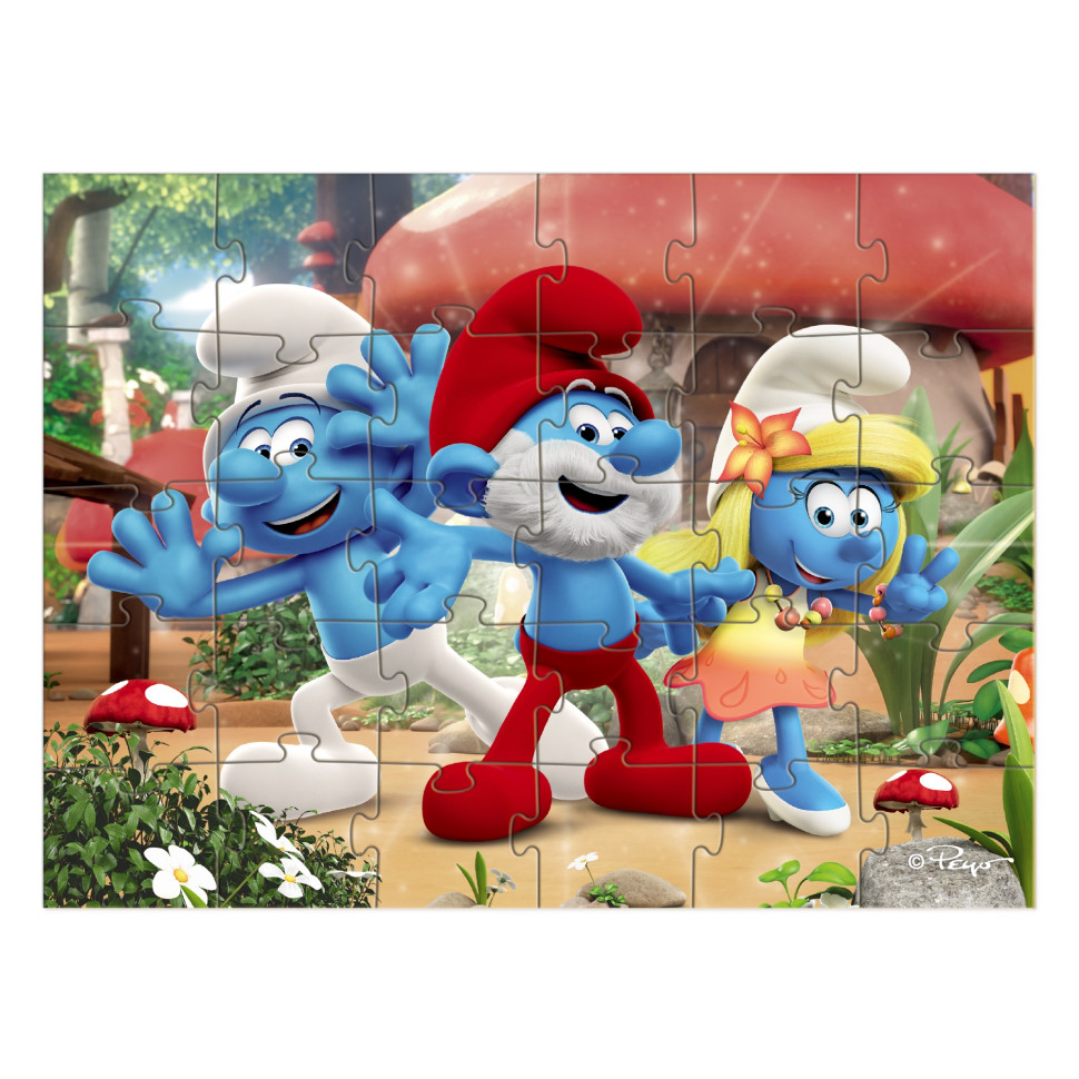 Дитячий пазл "The Smurfs: Привіт усім!" 200662, 30 елементів — фото 2