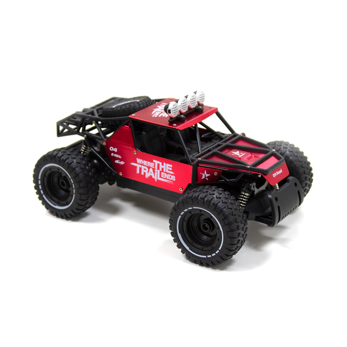Автомобіль OFF-ROAD Crawler з р/к - RACE (матовий червоний, метал. корпус, акум.6V, 1:14) — фото 10