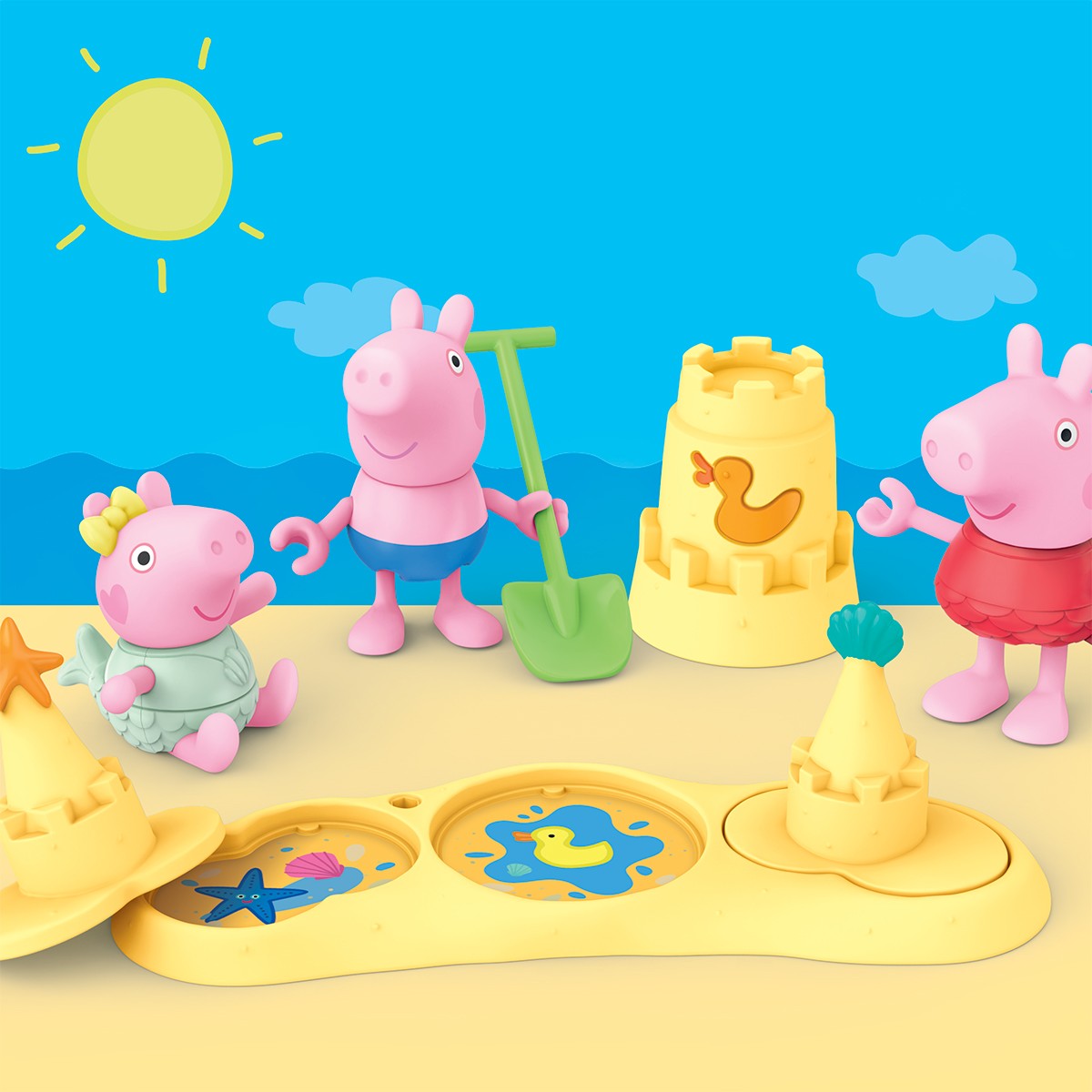 Ігровий набір Peppa Figurines – Три Маленькі Свинки На Пляжі — фото 4