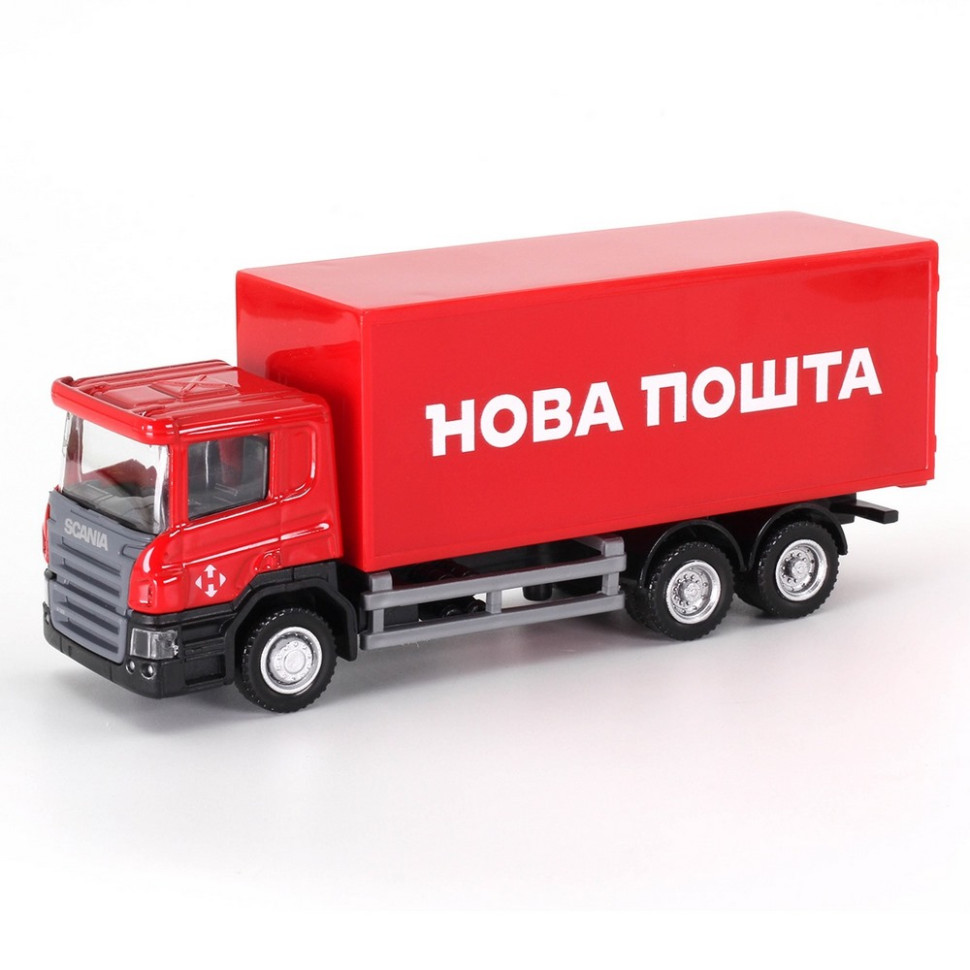 Автомодель дитяча Scania "Нова Пошта" TechnoDrive 250414U, масштаб 1:64 — фото 3