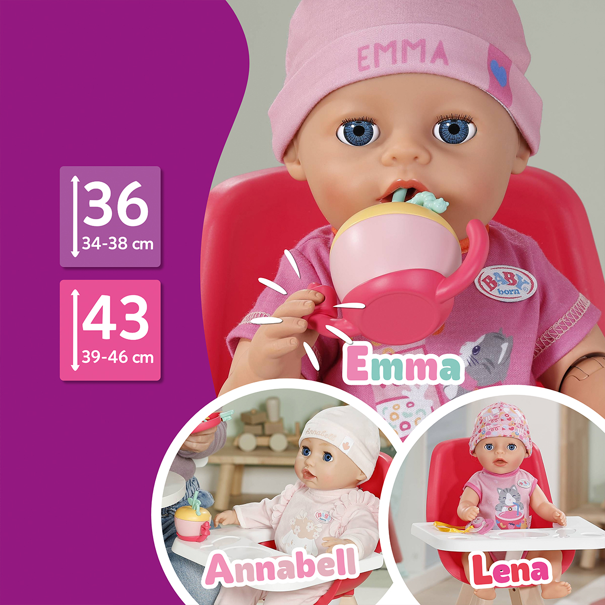 Набір посуду для ляльки BABY born серії "Click and Play" – Миле Годування — фото 6