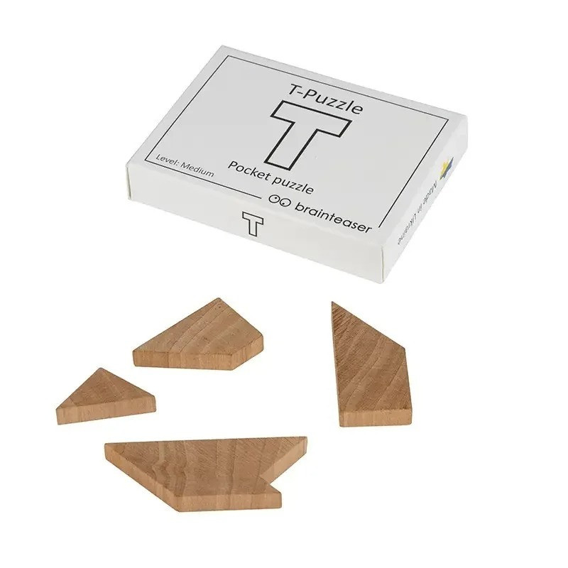 Дерев'яна міні головоломка "T-Puzzle pocket puzzle" 5001en