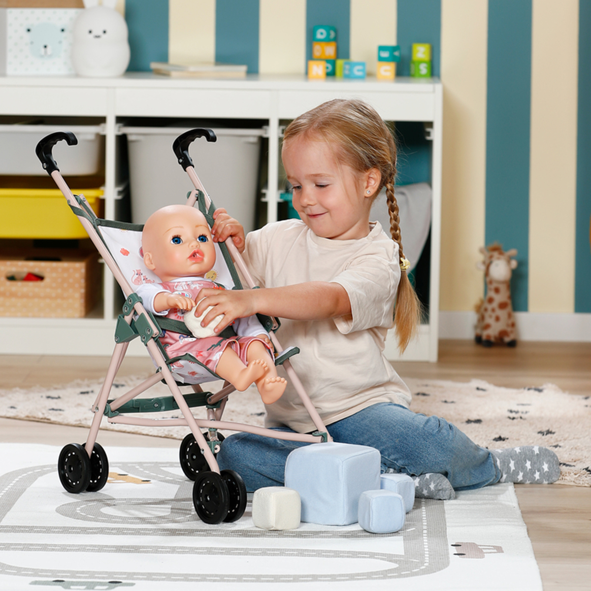 Коляска для куклы BABY born - Тропики (прогулочная, складная) — фото 7