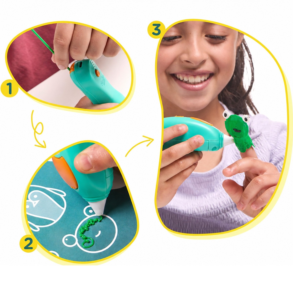 3D-ручка 3Doodler Start Plus для дитячої творчості - Креатив Плюс (72 стрижні) — фото 3