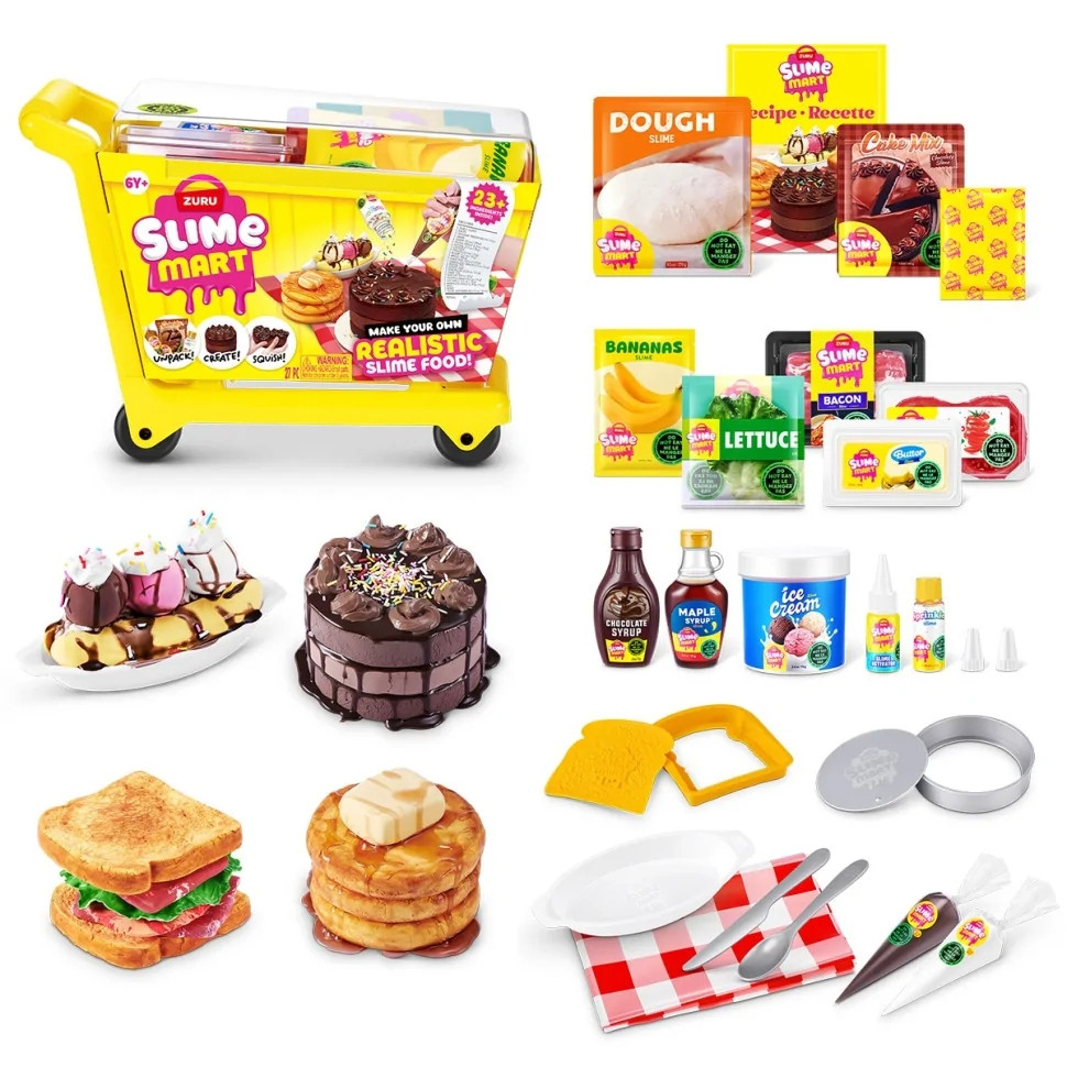 Ігровий набір зі слаймами "Візок смаколиків" Slime Mart 15907 серії "Shopping Cart" — фото 3