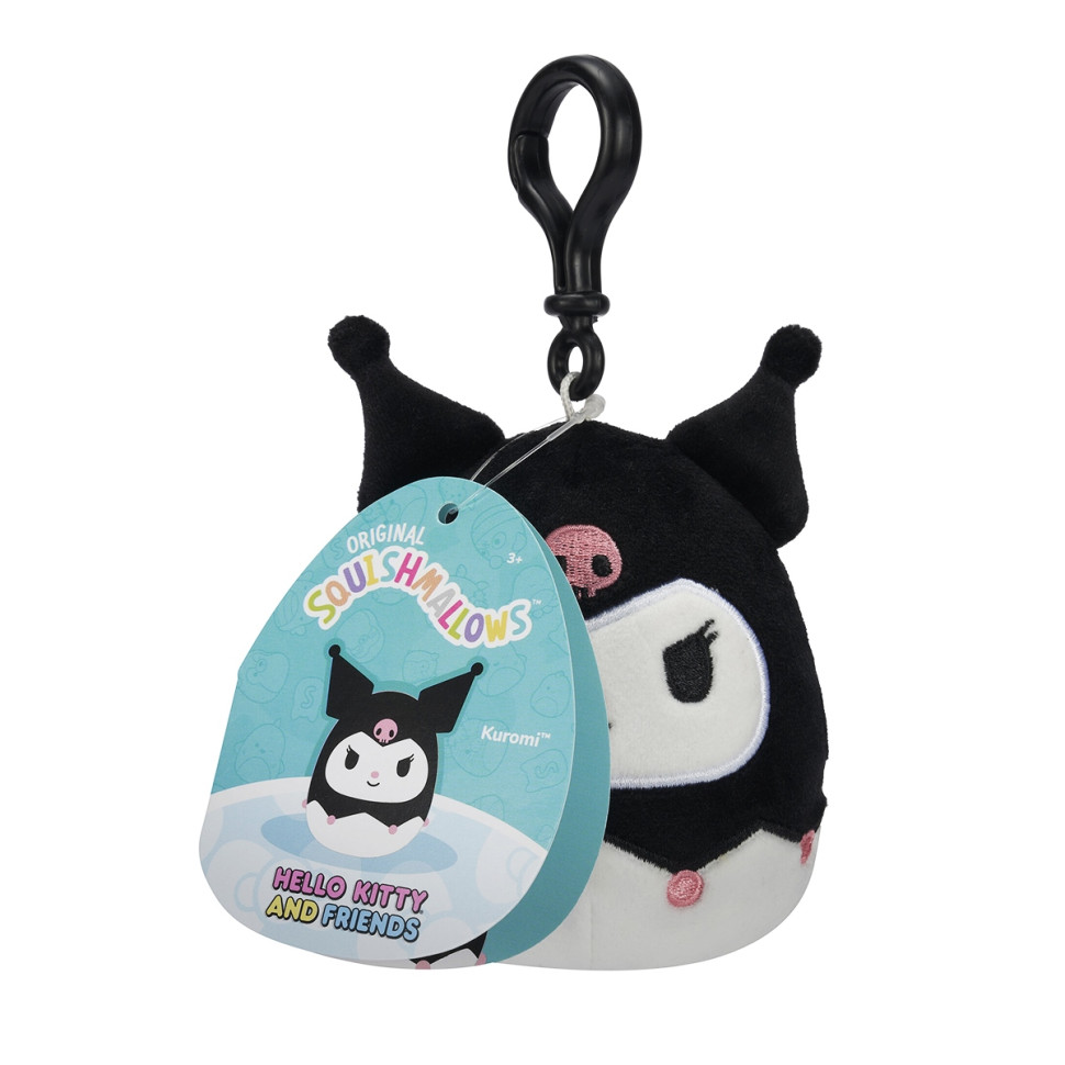 Дитяча м'яка іграшка на кліпсі серії «Хелло Кітті» Куромі Squishmallows SQSN00277, 9 см — фото 2
