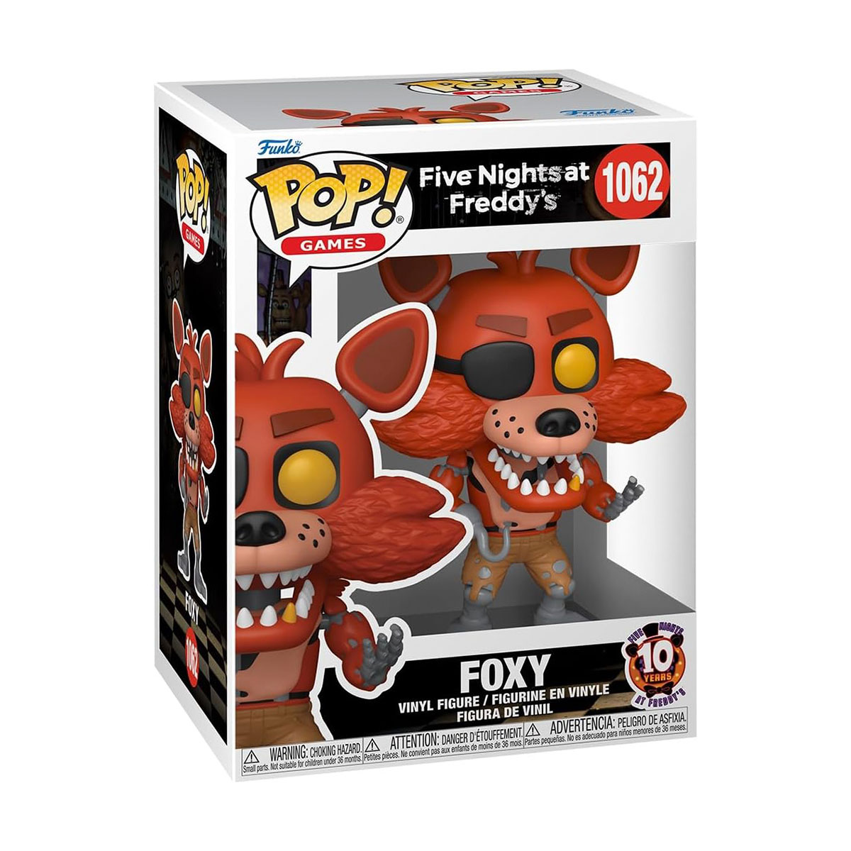 Игровая фигурка Funko POP! серии "5 ночей с Фредди: 10 лет" - Фокси — фото 2