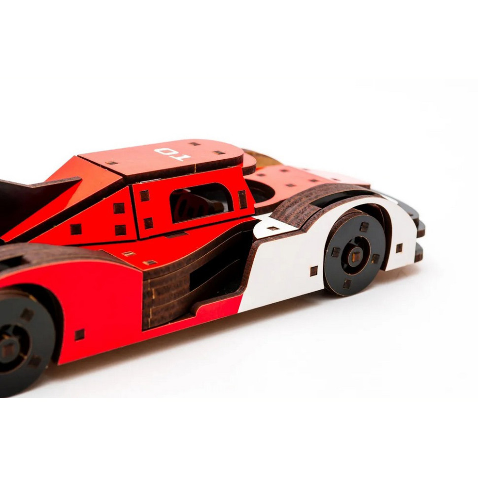 Деревянный 3D конструктор Racing Car Puz-01037, 146 деталей — фото 5