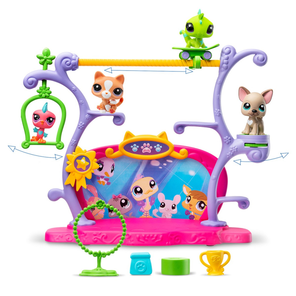 Ігровий набір "Шоу Талантів" Littlest Pet Shop 00558 сцена, 2 фігурки, аксесуари — фото 2
