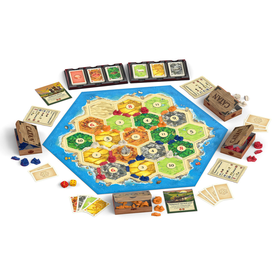 Стратегічна настільна гра CATAN R100UA від 10 років, 3-4 гравця — фото 5