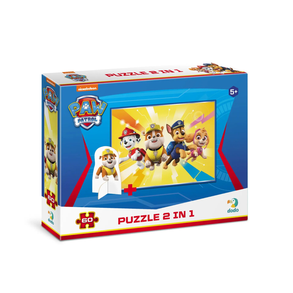Дитячі Пазли Paw Patrol "Відчайдушна четвірка" DoDo 200164 60 елементів, з фігуркою