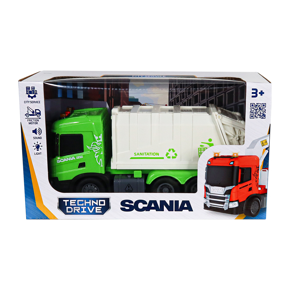 Автомодель серії "Big Truck" – Сміттєвоз Scania (світло, звук) — фото 4