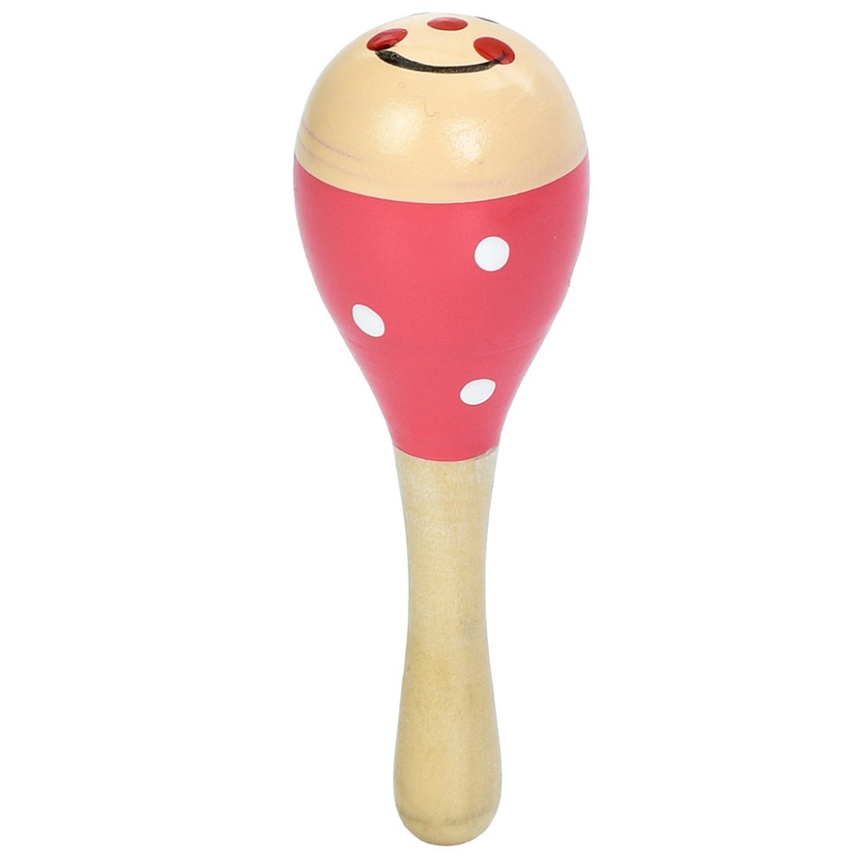 Дерев'яна дитяча іграшка "Маракас" MD 2192(Pink) 11,5 см