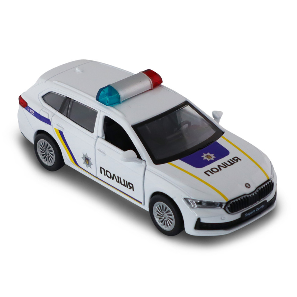 Дитяча автомодель "Skoda superb поліція" TechnoDrive 250947 масштаб 1:43 — фото 7