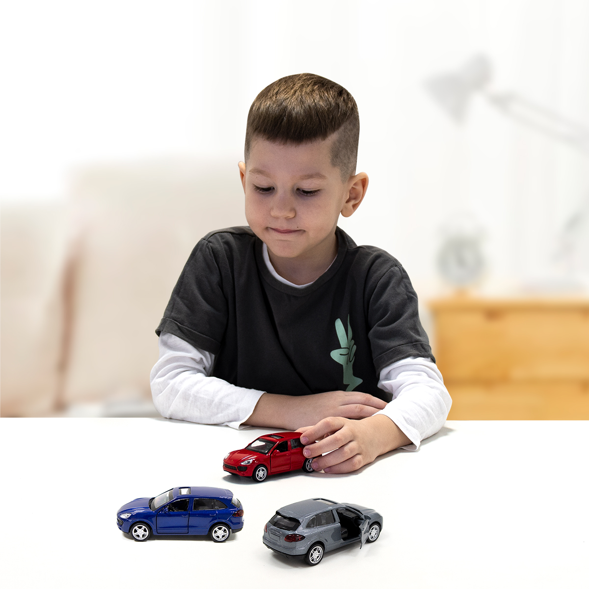 Автомодель - Porsche Cayenne S (сріблястий сірий) — фото 2